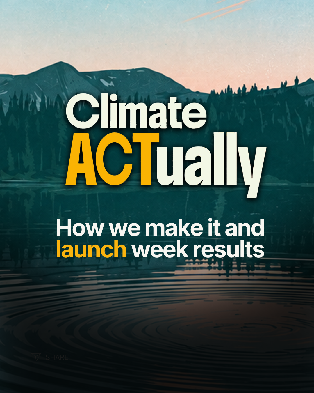 Climate ACTually cover art, launch week results