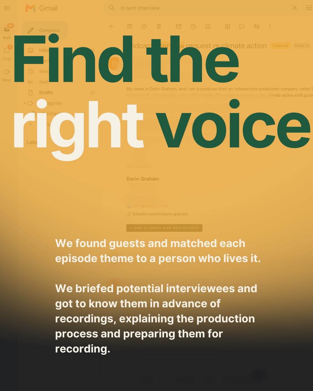 Gmail outreach for guest booking
