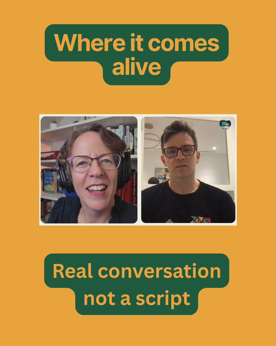 Split-screen video call recording
