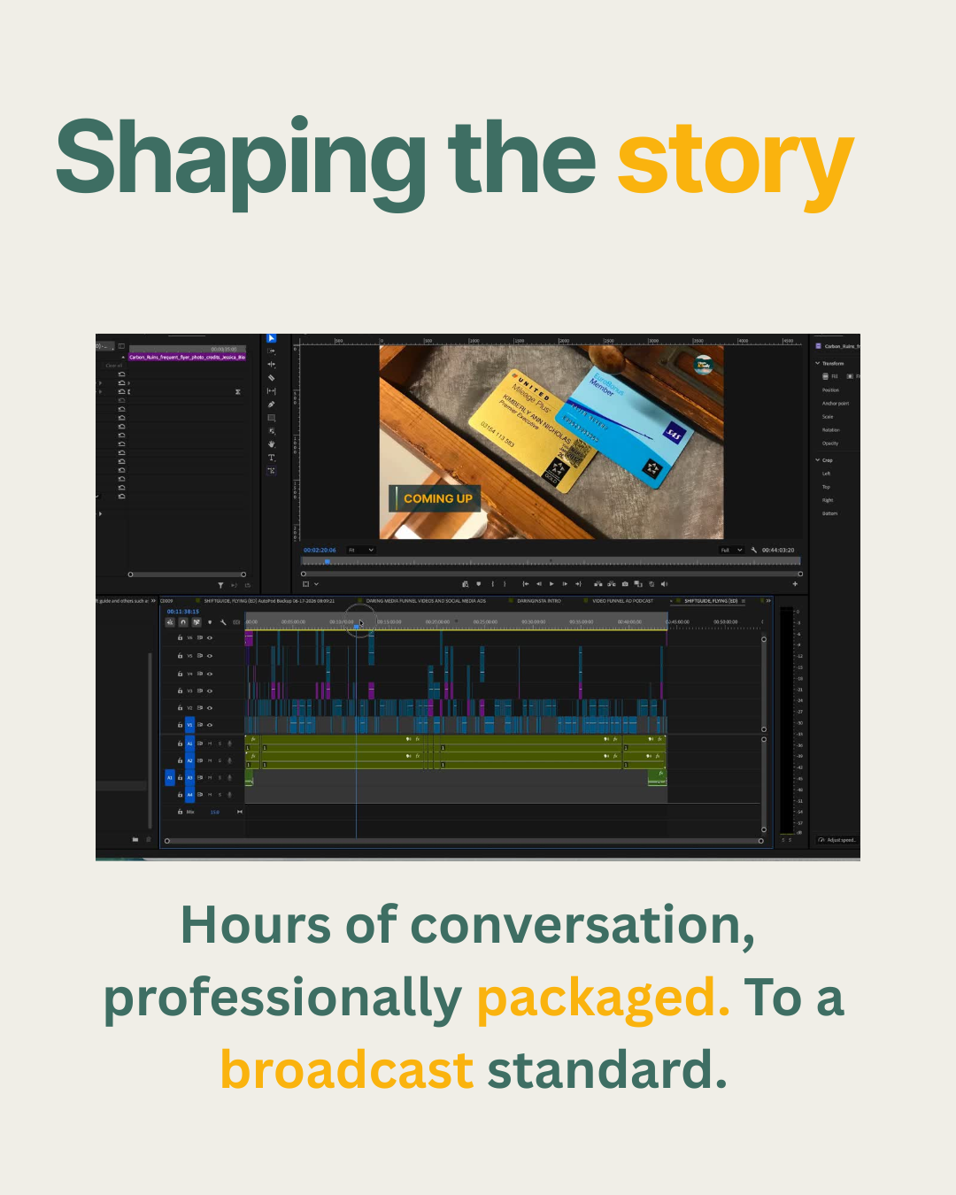 Premiere Pro edit timeline