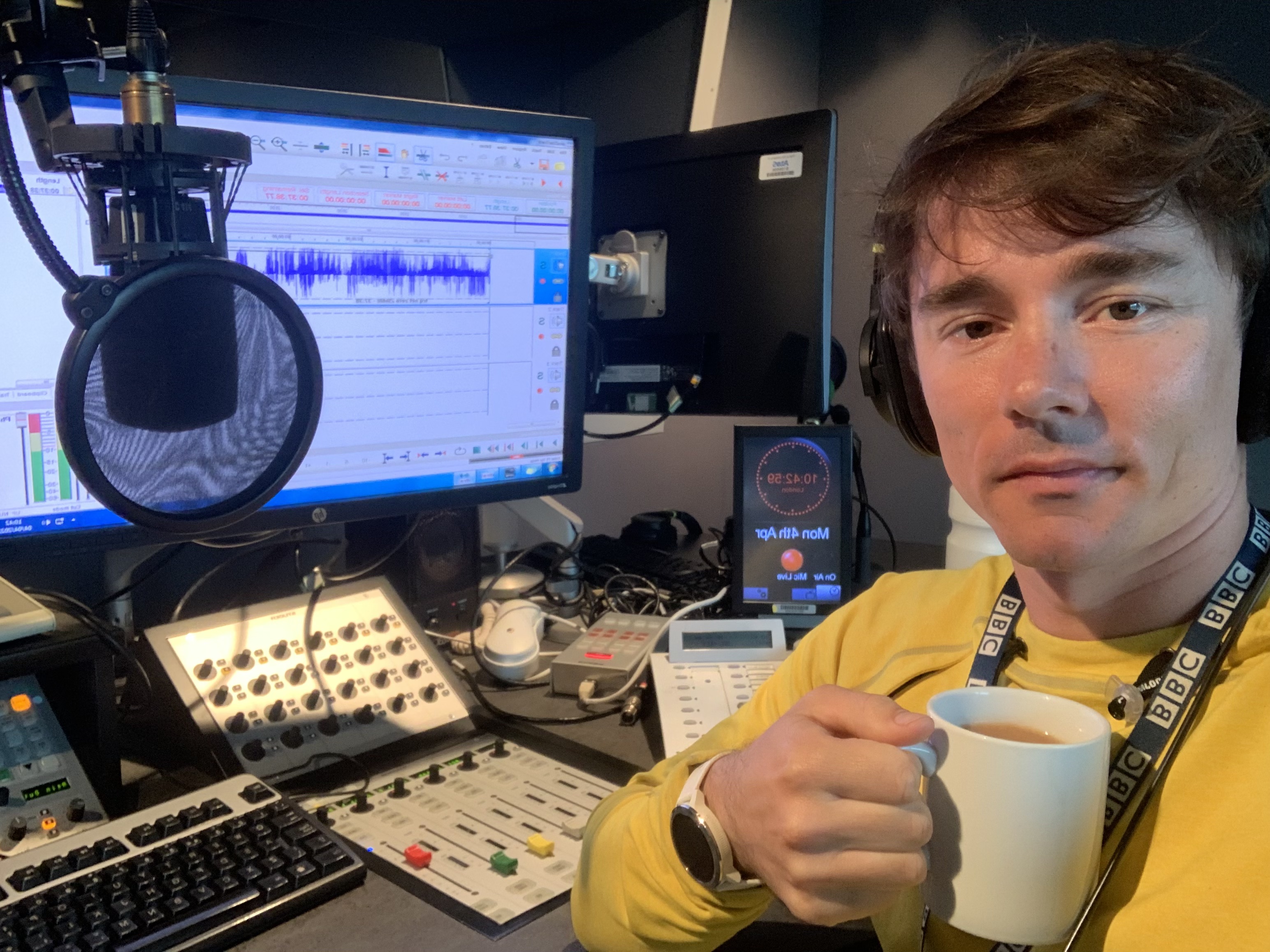 Darin Graham in BBC studio